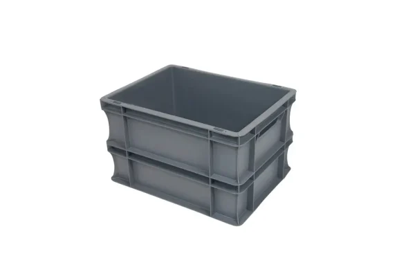 Plastlåda tät c grå 400x300x240mm 22l tät
