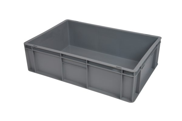 Stapelbara eurolådor grå 600x400x170mm 30l