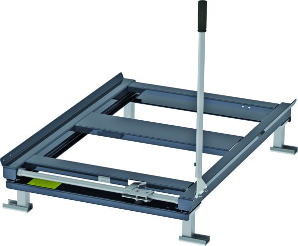 Pull-out unit foot pedal for handles for beam model
