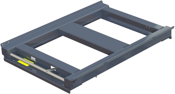Pull-out unit for pallet rack with 70% extension ,1000 kg load capacity, rear-loaded, short-side handled eur-pallet - image 2