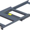 Pull-out unit for pallet rack with 70% extension ,1000 kg load capacity, Rear-loaded, short-side handled EUR-pallet
