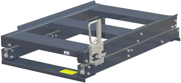 Pull-out unit for pallet rack with 100% extension ,1000 kg load capacity, rear-loaded, short-side handled eur-pallet - image 2