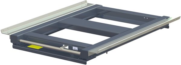 Pull-out unit for pallet rack with 70% extension ,1000 kg load capacity, front-loaded, short-side handled fin-pallet - image 2