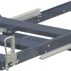 Pull-out unit for pallet rack with 100% extension ,1000 kg load capacity, Rear-loaded, short-side handled FIN-pallet