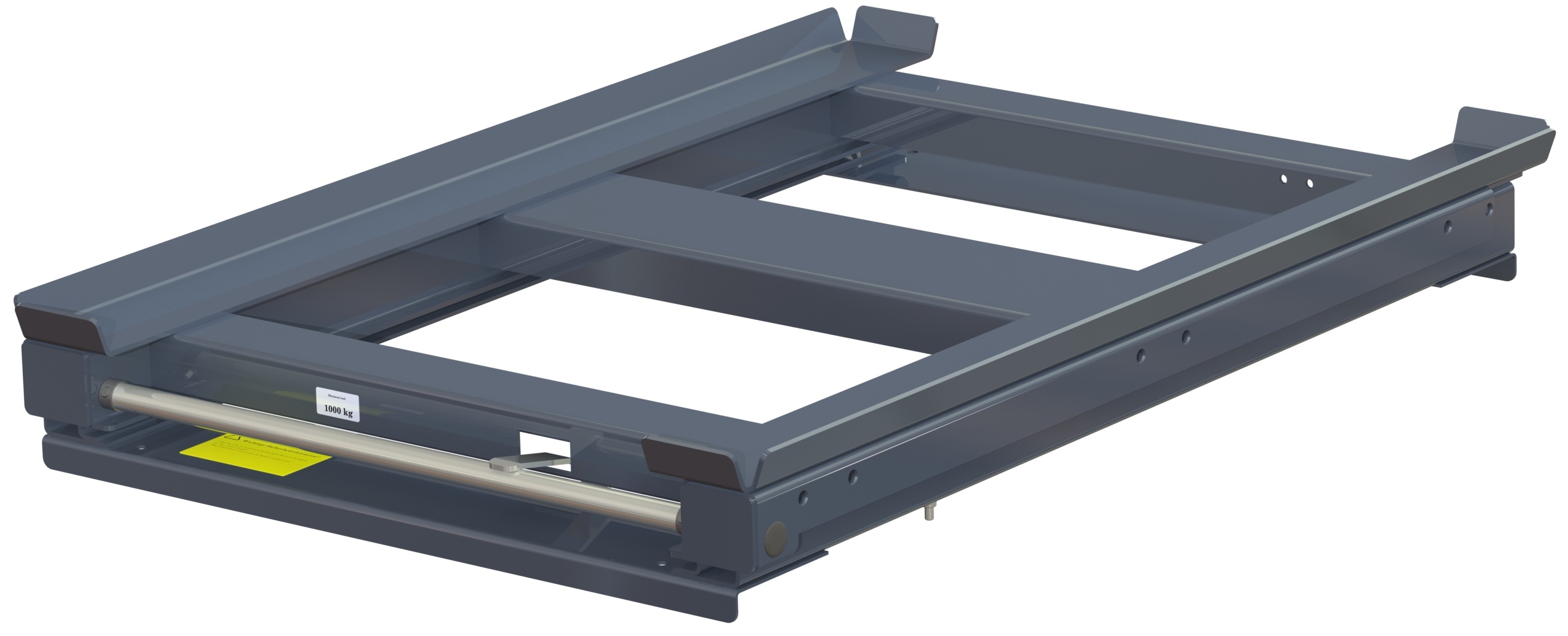 Pull-out unit for pallet rack with 70% extension ,1000 kg load capacity, rear-loaded, short-side handled hmu - image 2