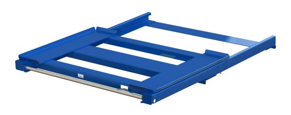 Pull-out unit for pallet rack with 70% extension ,1000 kg load capacity, front-loaded, long-side handled hmu