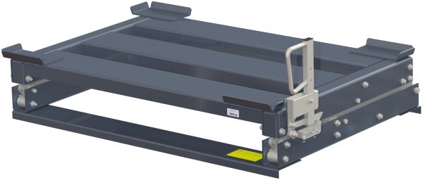 Pull-out unit for pallet rack with 100% extension ,1000 kg load capacity, front-loaded, long-side handled hmu - image 2