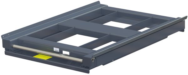 Pull-out unit for pallet rack with 70% extension ,1200 kg load capacity, front-loaded, short-side handled eur-pallet - image 2