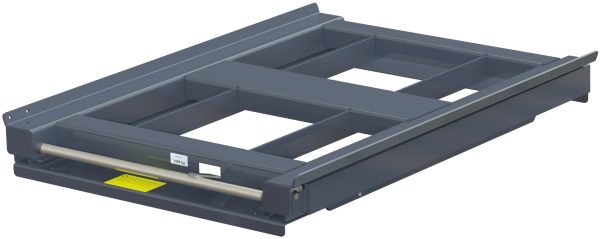 Pull-out unit for pallet rack with 70% extension ,1200 kg load capacity, rear-loaded, short-side handled eur-pallet - image 2