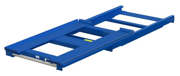 Pull-out unit for pallet rack with 70% extension ,1200 kg load capacity, front-loaded, long-side handled hmu