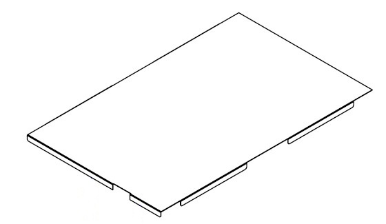 Steel shelf panel, fits 300 & 600 kg bm pu - image 2