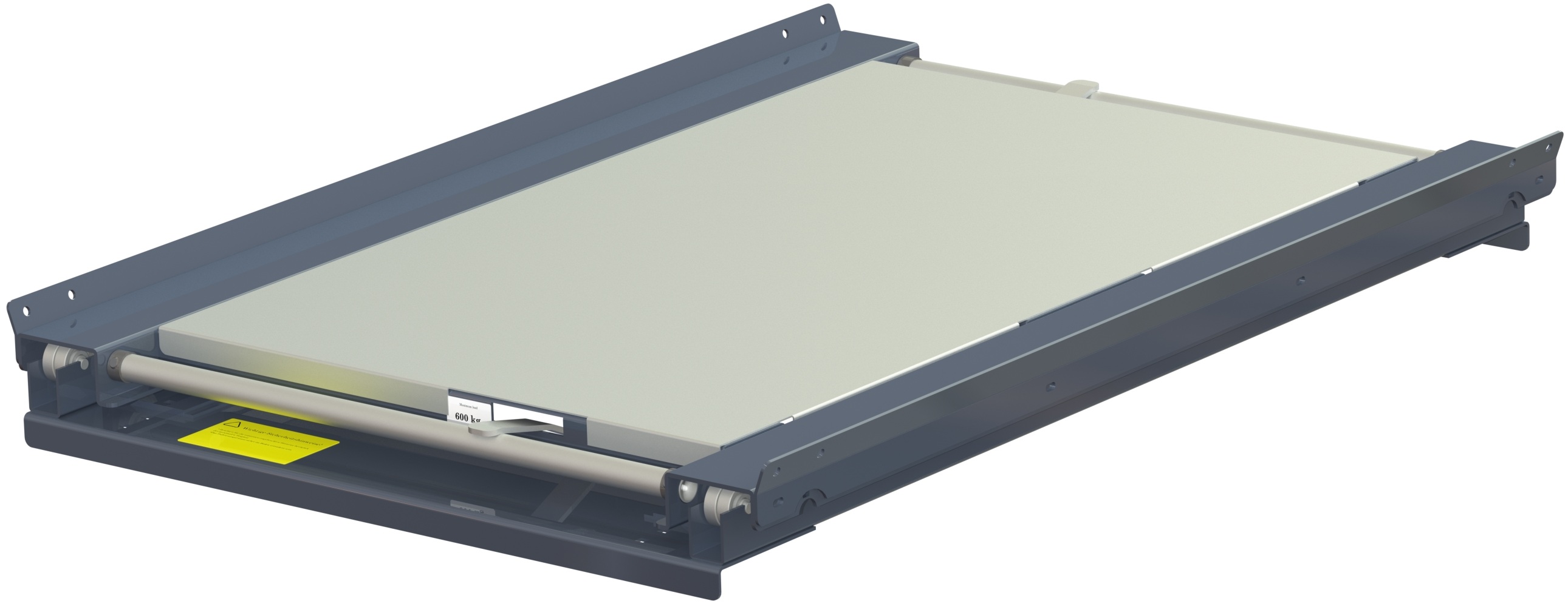 Steel shelf panel pull-out unit 600kg two -way 600kg unit, two -way, short -handed - image 2