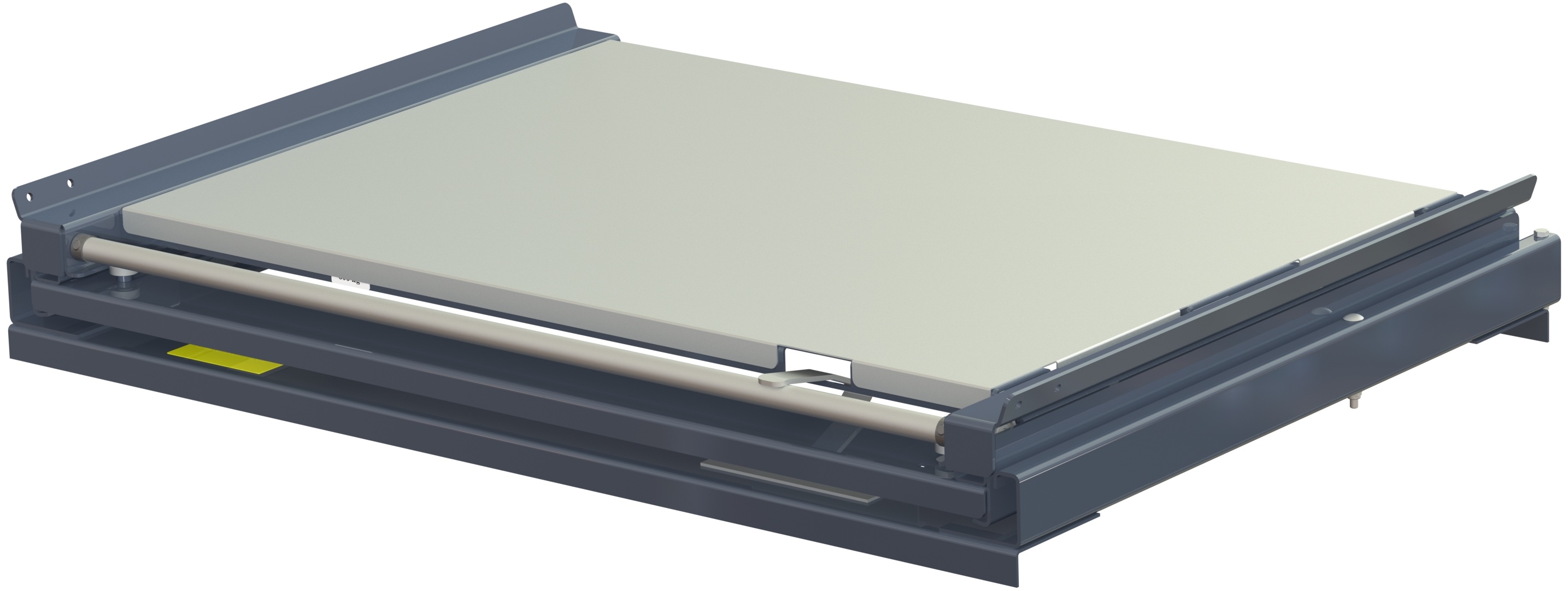 Steel shelf panel pull-out unit 300/600kg lshfor 300 and 600kg unit, long-side handled - image 2