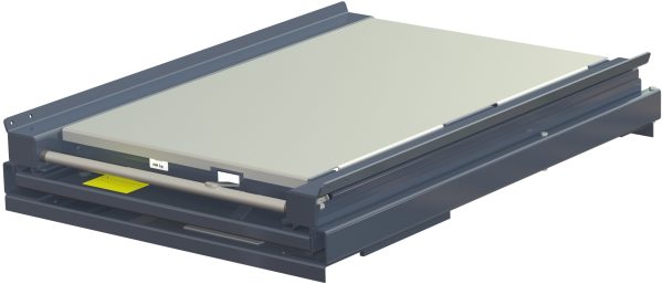 Steel shelf panel pull-out unit 800kg 3mmrims in back and front - image 2
