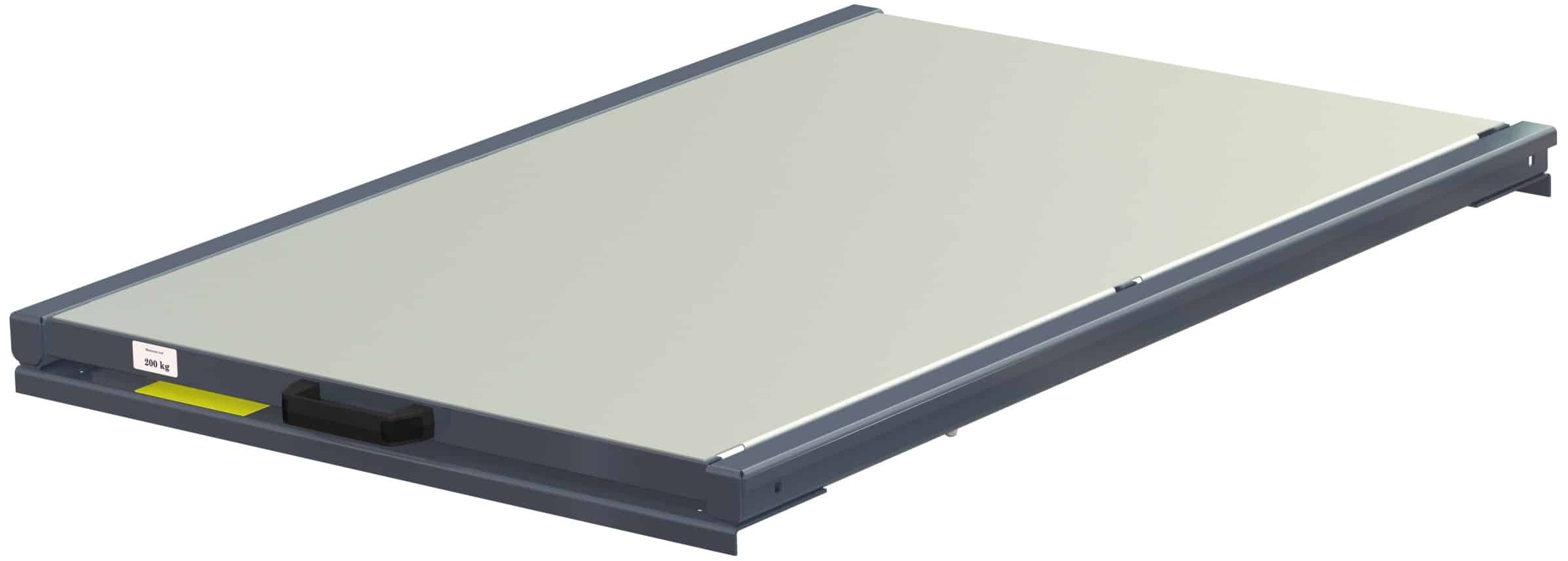 Beam-mounted pull-out unit for pallet collar. 70% extension, 200 kg load capacity, w=800 d=1200 - image 2