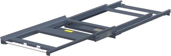 Balkmonterad utdragsenhet för eur-pall med 100% utdragskapacitet, 300 kg lastkapacitet, b=830 d=1200