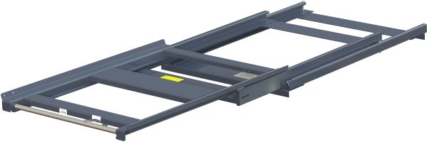 Beam-mounted pull-out unit for eur pallet with 100% extension capacity, 300 kg load capacity, w=830 d=1200