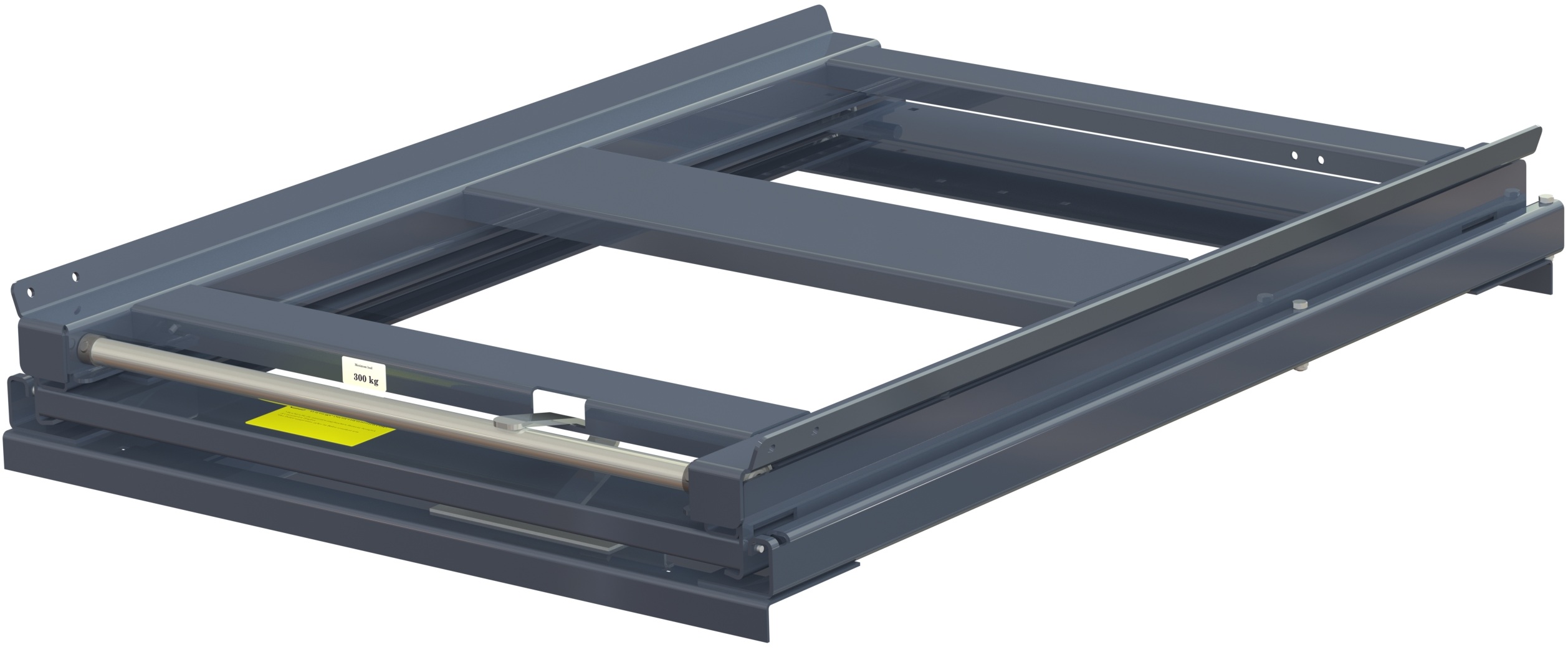 Beam-mounted pull-out unit for eur pallet with 100% extension capacity, 300 kg load capacity, w=830 d=1200 - image 2