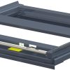 Pull-out unit for pallet rack with 100% extension ,300 kg load capacity, Rear-loaded, short-side handled FIN-pallet - Image 2
