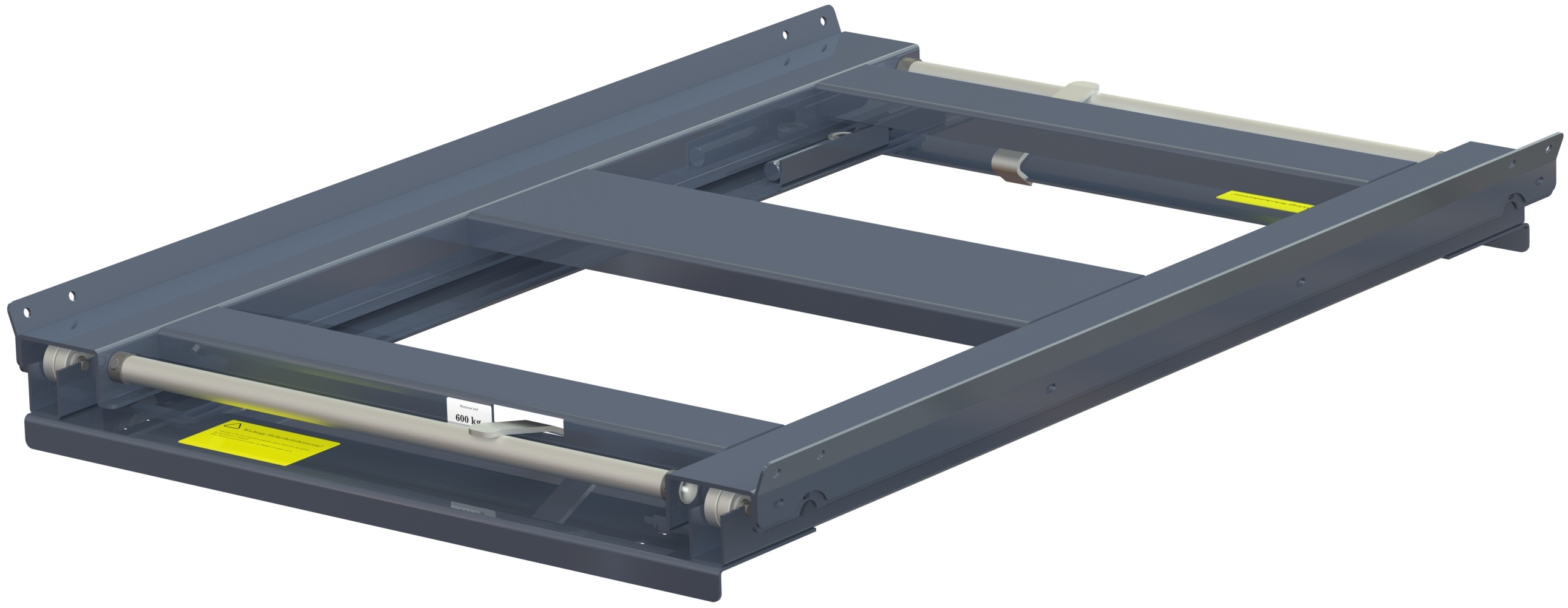Pull-out unit for pallet rack with 70% extension two-way ,600 kg load capacity,two way loaded, short-side handled eur-pallet - image 2