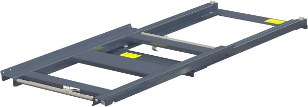 Pull-out unit for pallet rack with 70% extension two-way ,600 kg load capacity,two way loaded, short-side handled eur-pallet