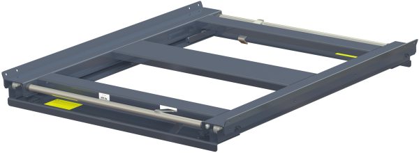 Pull-out unit for pallet rack with 70% extension two-way ,600 kg load capacity, two way loaded, short-side handled fin-pallet - image 2