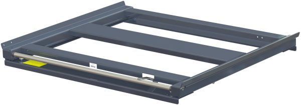 Pull-out unit for pallet rack with 70% extension ,600 kg load capacity, rear-loaded, short-side handled fin-pallet - image 2
