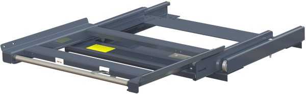 Balkmonterad utdragsenhet med 100% utdragskapacitet, 600 kg lastkapacitet, ½ pall,front lastad.