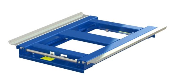 Pull-out unit for pallet rack with 70% extension two-way ,800 kg load capacity, two way loaded, short-side handled fin-pallet - image 2
