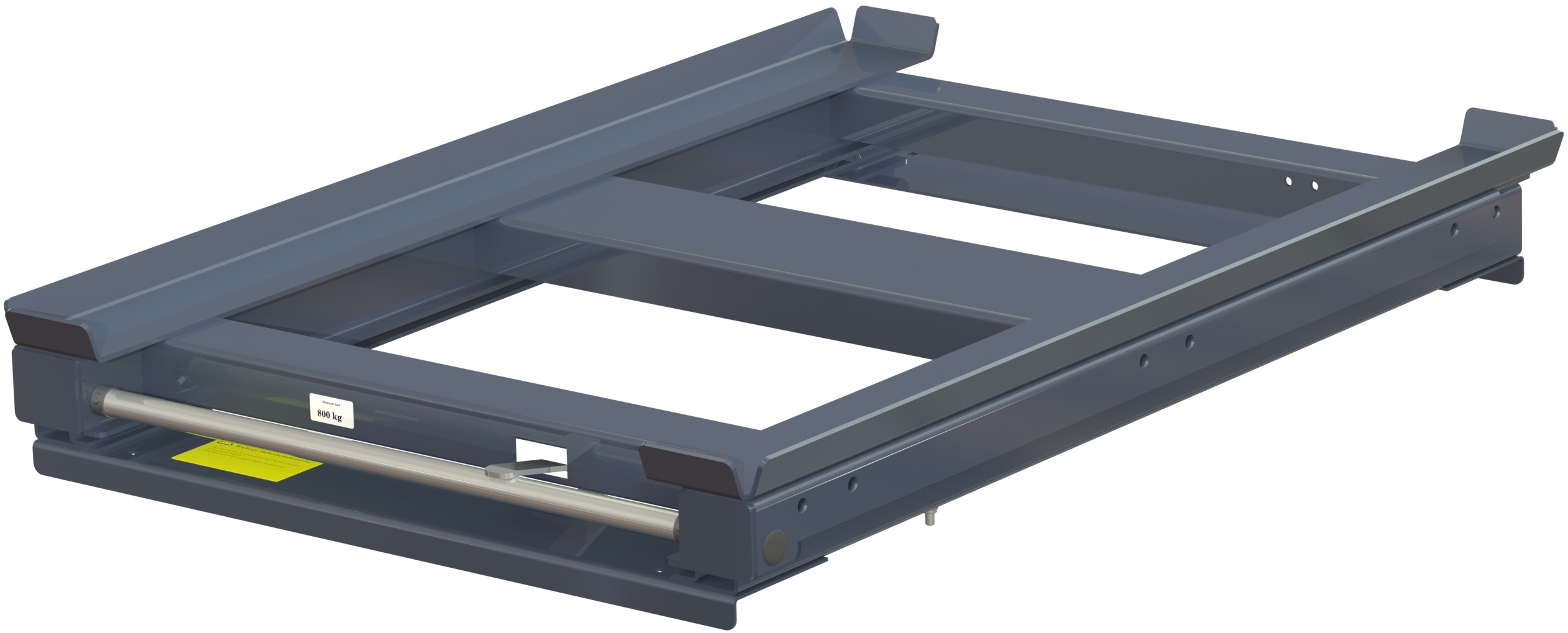 Pull-out unit for pallet rack with 70% extension ,800 kg load capacity, front-loaded, short-side handled hmu - image 2
