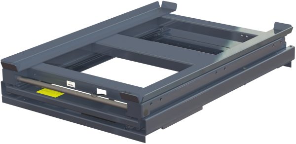 Pull-out unit for pallet rack with 100% extension ,800 kg load capacity, front-loaded, short-side handled hmu - image 2