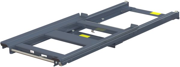 Pull-out unit for pallet rack with 70% extension two-way ,800 kg load capacity, two way loaded, long-side handled hmu