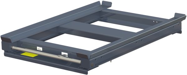 Pull-out unit for pallet rack with 70% extension ,800 kg load capacity, rear-loaded, short-side handled hmu - image 2