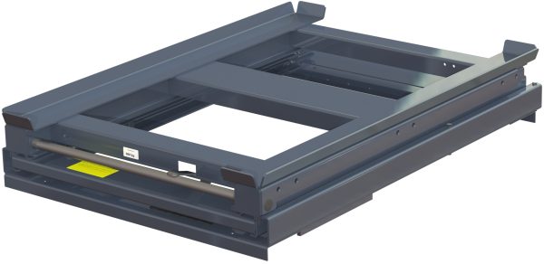 Pull-out unit for pallet rack with 100% extension ,800 kg load capacity, rear-loaded, short-side handled hmu - image 2
