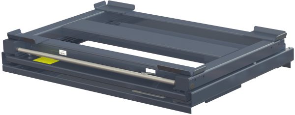 Pull-out unit for pallet rack with 100% extension ,800 kg load capacity, rear-loaded, long-side handled hmu - image 2