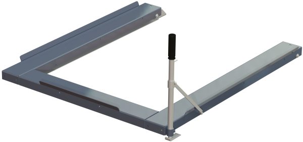 Floor mounted pull-out unit ,1000 kg, rear-loaded, short-side handled fin-pallet - image 2