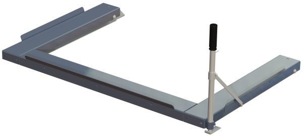 Floor mounted pull-out unit ,1000 kg, rear-loaded, long-side handled eur-pallet - image 2