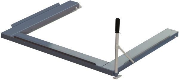 Floor mounted pull-out unit ,1000 kg, rear-loaded, long-side handled fin-pallet - image 2