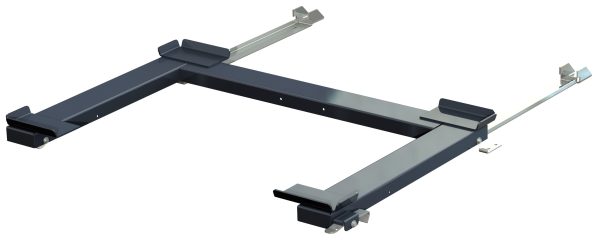 Golvmonterad utdragsenhet, 1000 kg, frontmatad, hmu med långsideshandtag