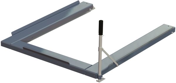 Floor mounted pull-out unit ,1200 kg, rear-loaded, short-side handled fin-pallet - image 2