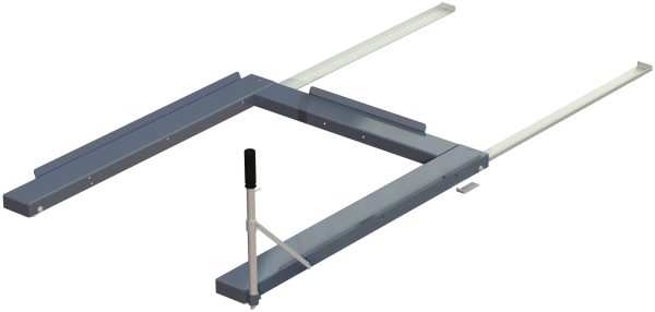 13 803 golvmonterad utdragsenhet 800 kg lastkapacitet, frontlastad, kortsideshanterad fin