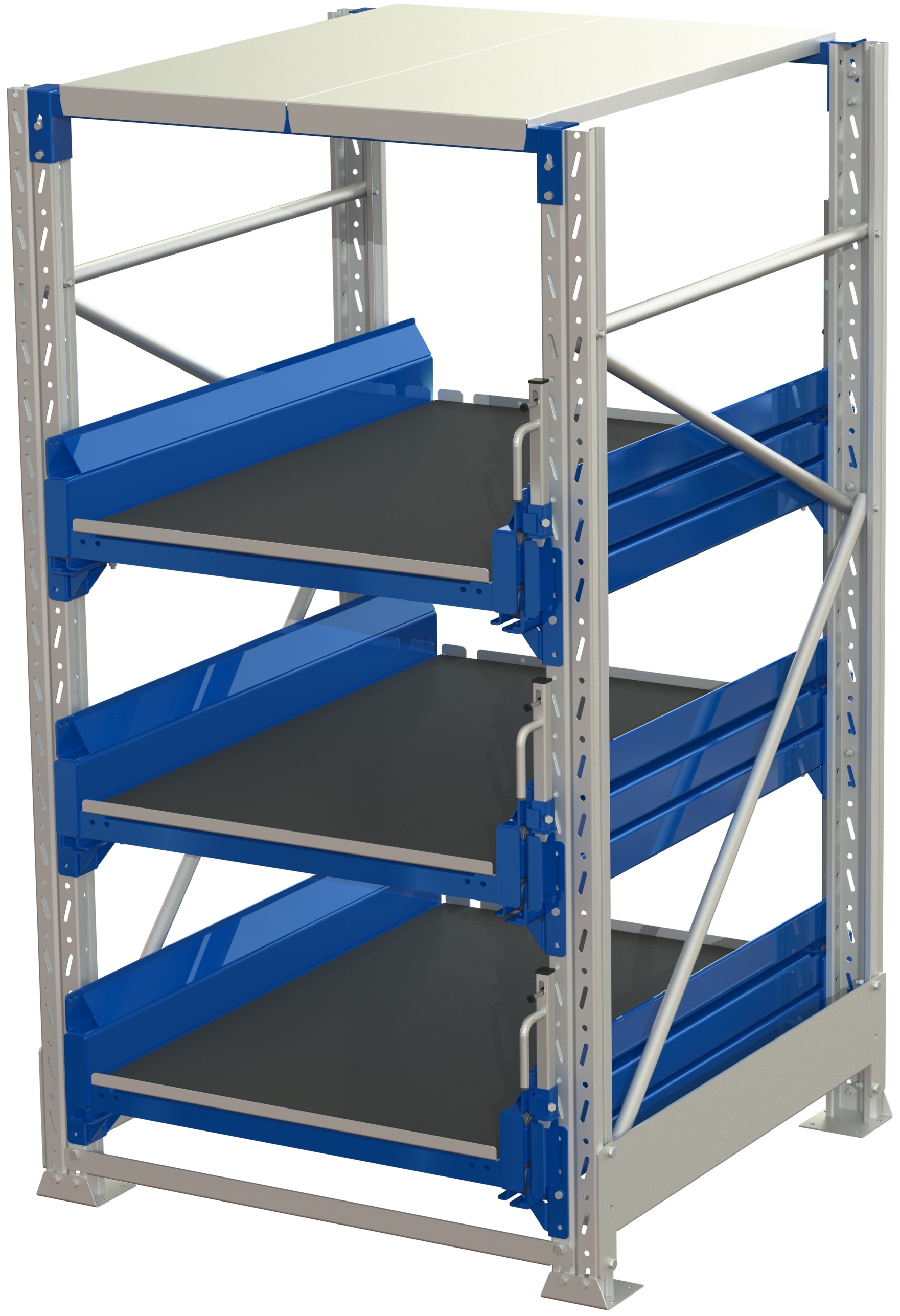 Tool storage unit(tsu), 3 shelves, 600kg 100% extendable, with tip cover lock - image 2