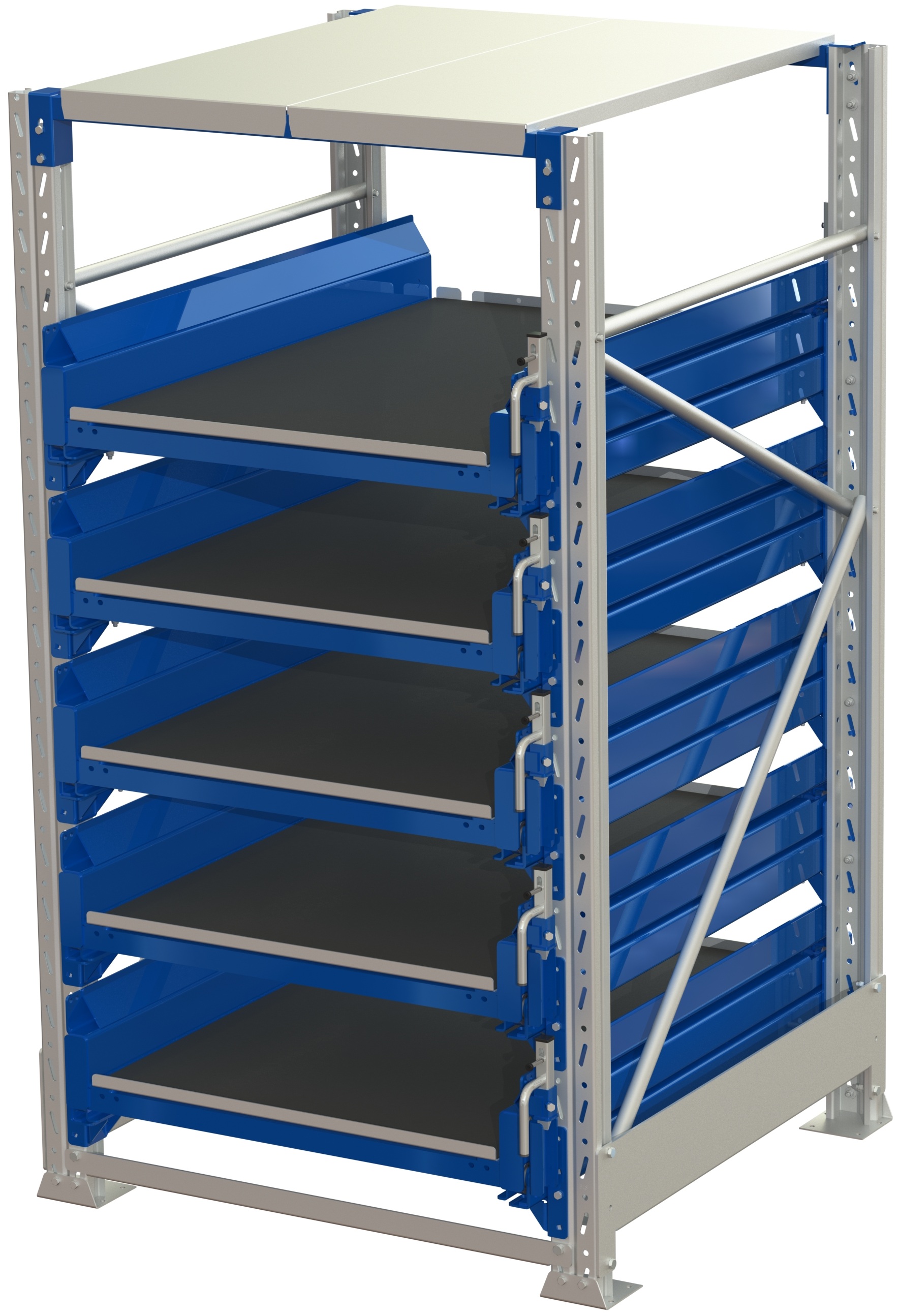 Tool storage unit(tsu), 5 shelves, 600kg 100% extendable, with tip cover lock - image 2