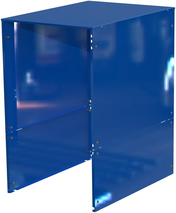 Claiming set of storage unit 70% two -way with sides and roof
