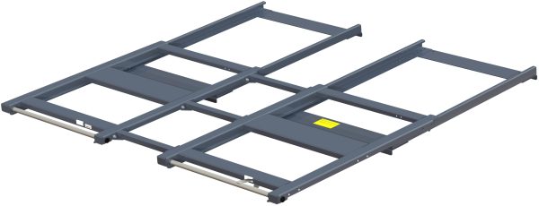 Wide beam-mounted pull-out unit 1200 kg 70% w=2100