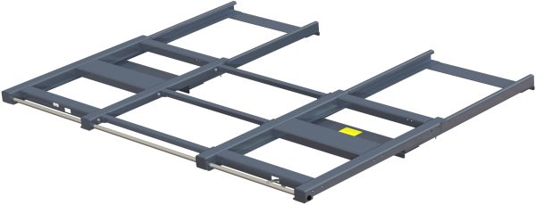 Bred utdragsenhet för skiv- & plåtmaterial  1600 kg 70% 2600x1200 balkmonterad