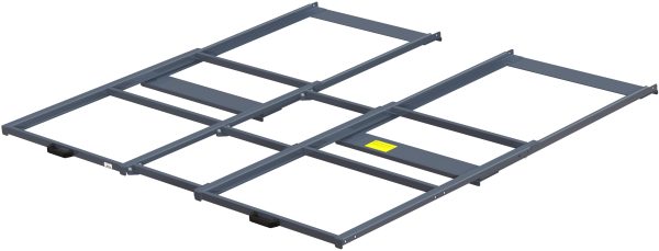 Wide beam-mounted pull-out unit 400 kg 70% w=2100