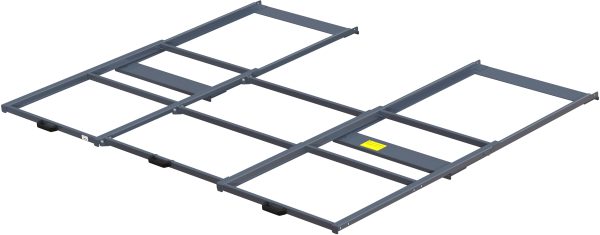 Wide beam-mounted pull-out unit 400 kg 70% w=2600