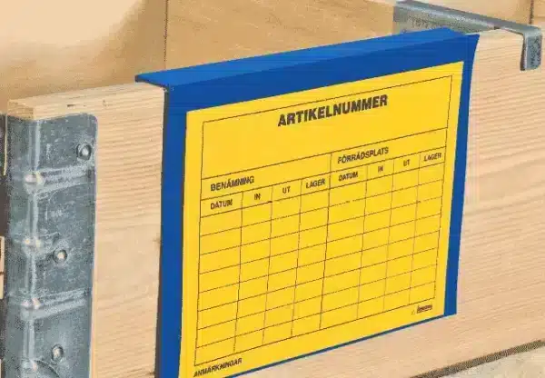 Plastficka för märkning av pallkrage a5