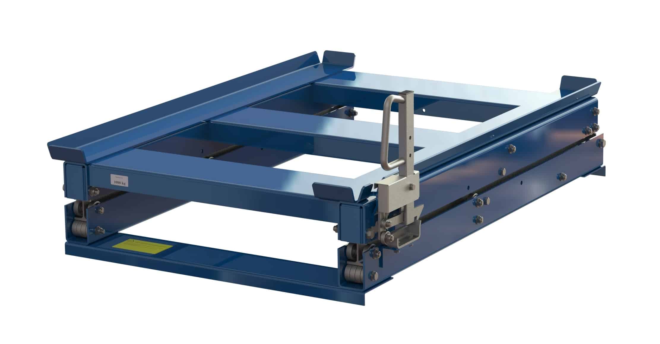 Pull-out unit for mesh box with 100% extension capacity, 1000 kg load capacity, w=825 d=1225 - image 2